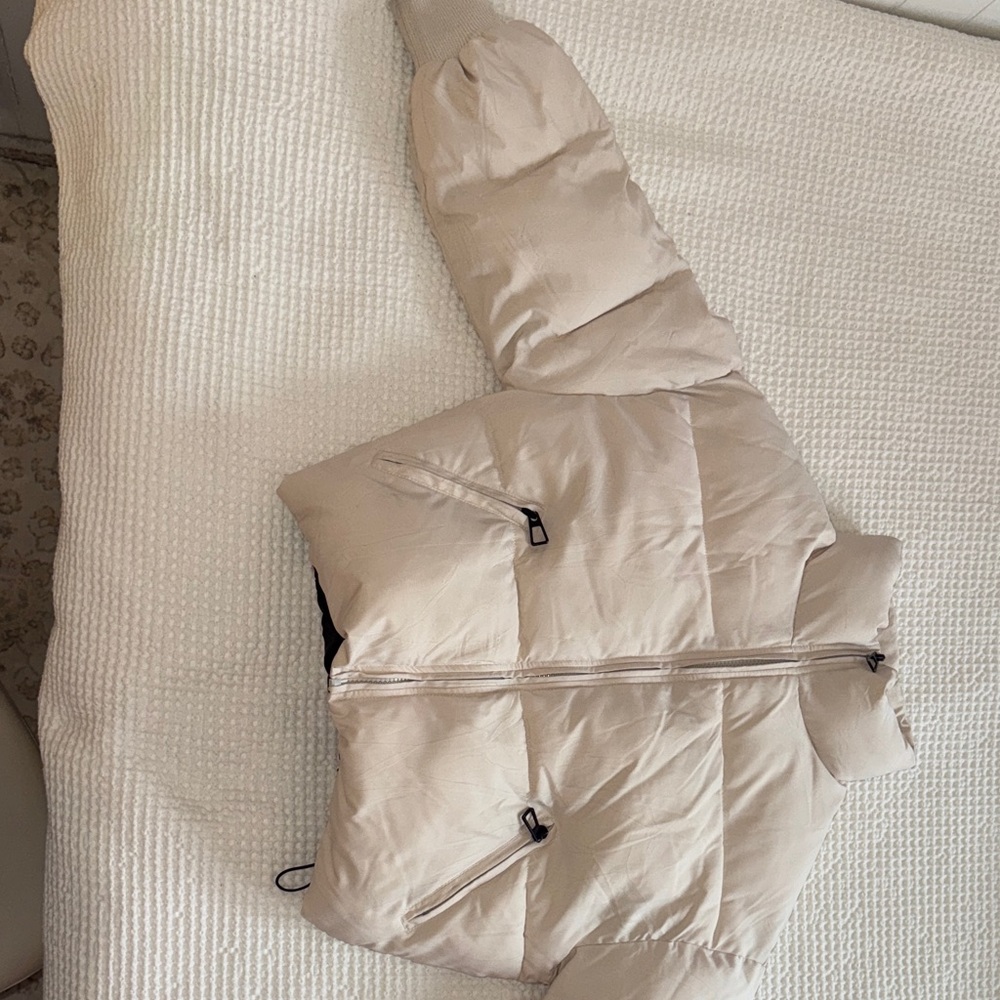 Cream Puffer Jacket